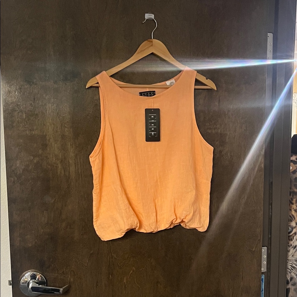 Peach Sleeveless Tank Top